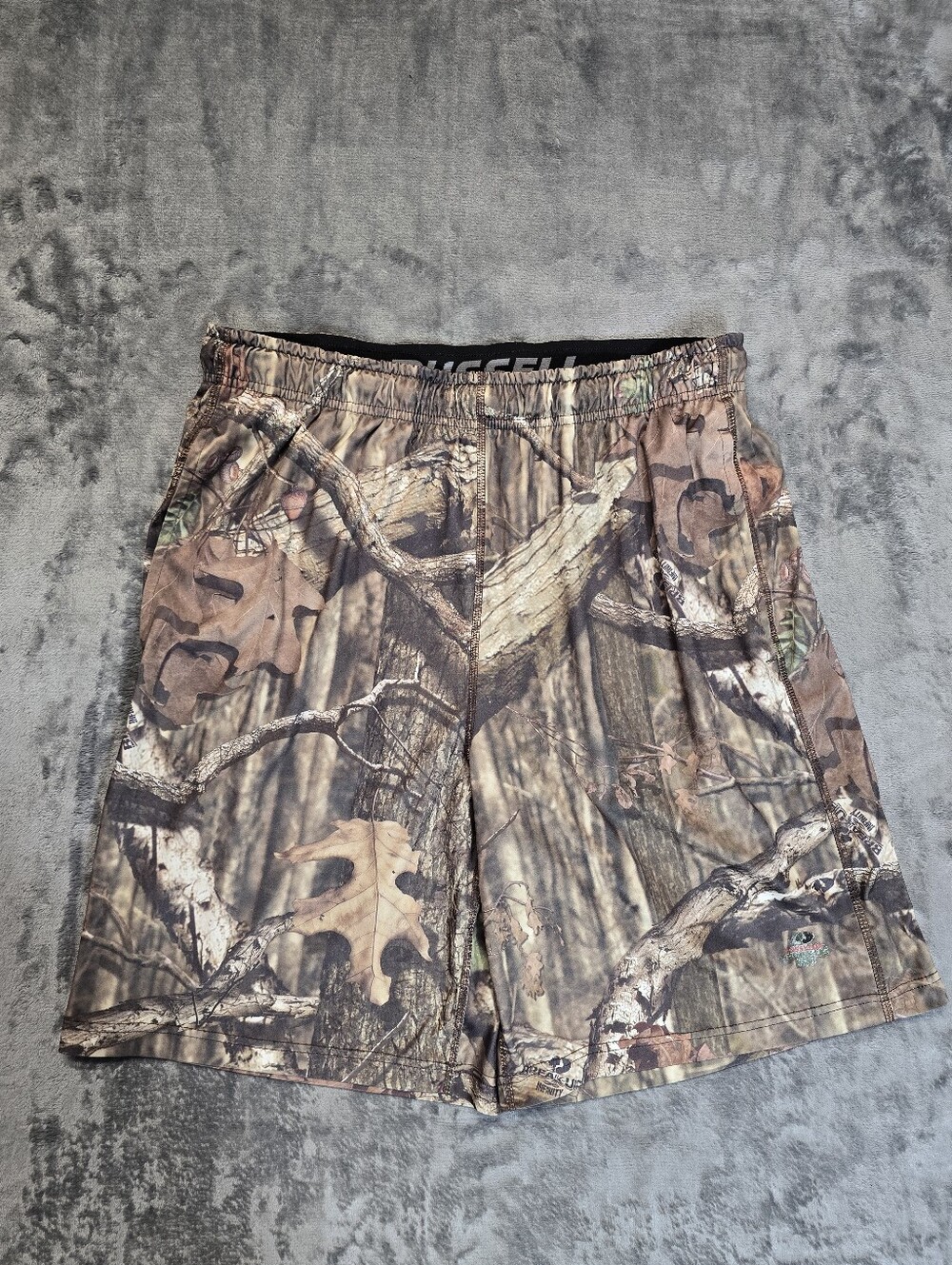 Russell Atheltic Camo Camouflage Running Gym Athletic Shorts Size Medium